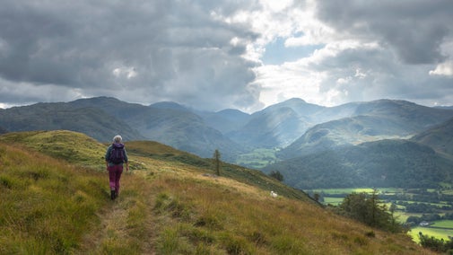 Walker at Watendlath, Cumbria